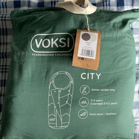 Vognpose Voksi City Grey Cream  som ny