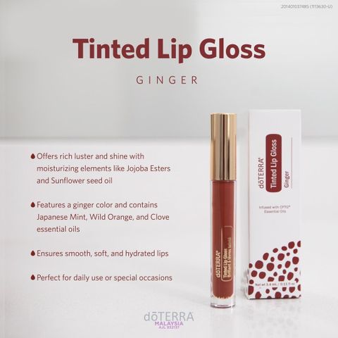 DoTERRA tinted lipgloss ginger - limited edition