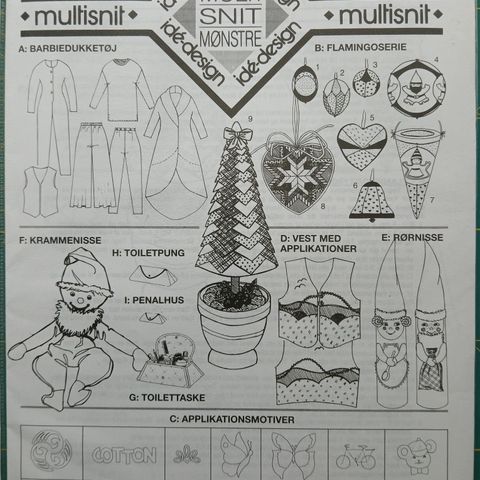 Symønster. Multisnit. Kreativ serie 7.2