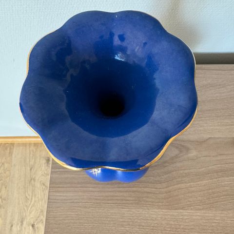 Blå vase