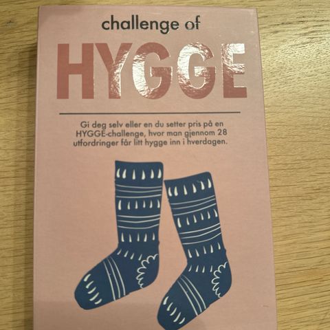 Utfordringskort - challenge of hygge