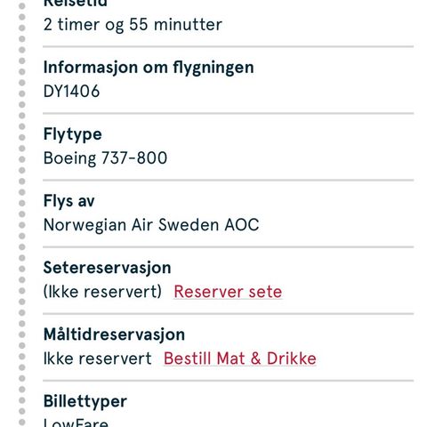 2 flybilletter Oslo - Nice 1 september