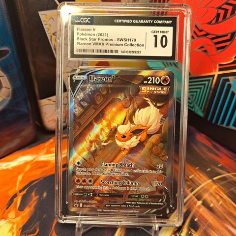 Selger et Flareon v black star promo pokemonkort gradert 10er🔥