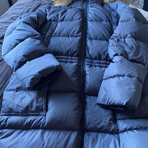 Mørke blå Moncler Parkas