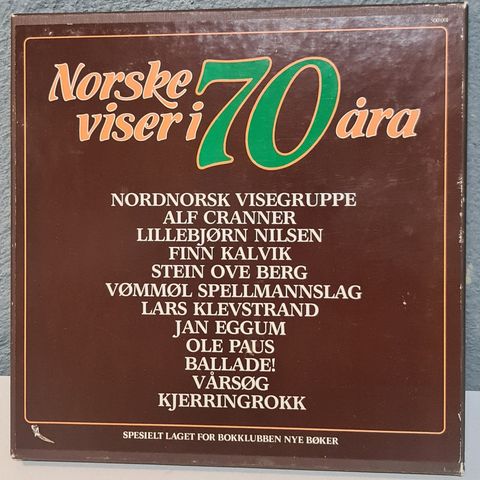 LP-boks vinyl. Norske viser i 70-åra.