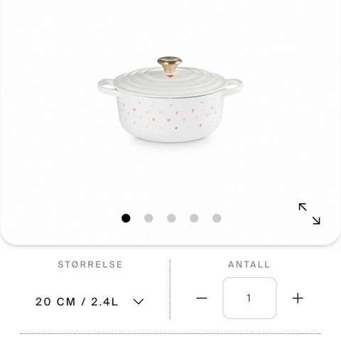 Støpejernsgryte fra Le creuset