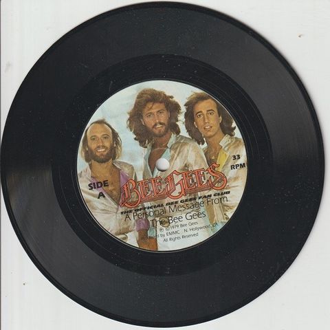 Bee Gees " A Personal Message From The Bee Gees / The Rescue..." Single 50 kr