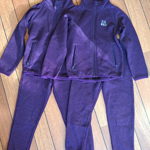 Fleece sett str 122/128