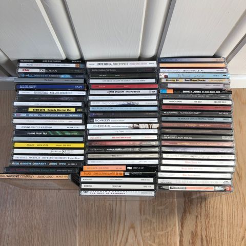 Samling med jazz CD-er