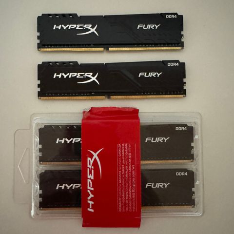 64GB 4x16GB DDR4 Kingston HyperX Fury 3466MHz RAM