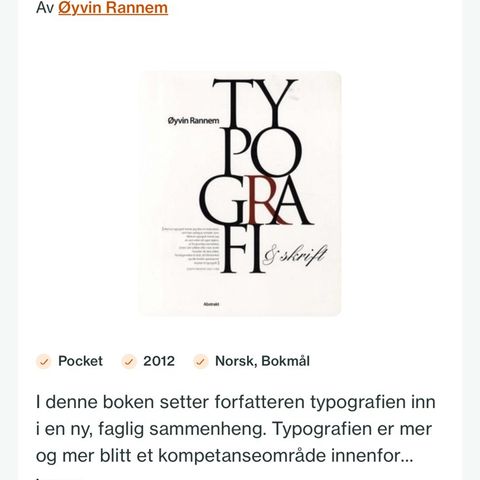 Typografi av Øyvin Rannem