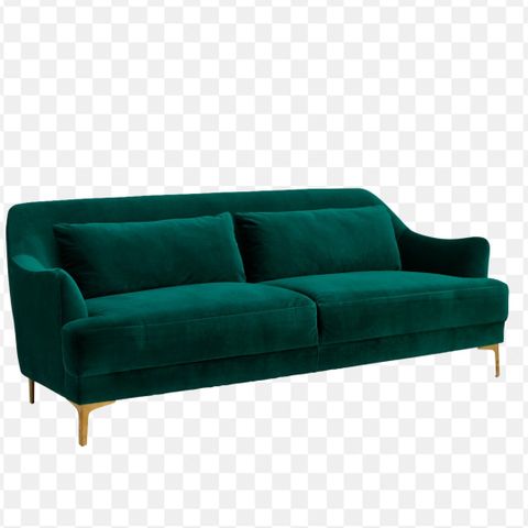 Nydelig 3-seter velour sofa