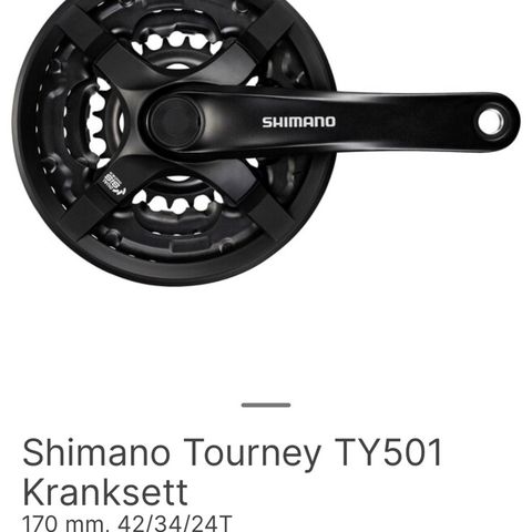 Shimano Tourney TY501 Kranksett- ubrukt