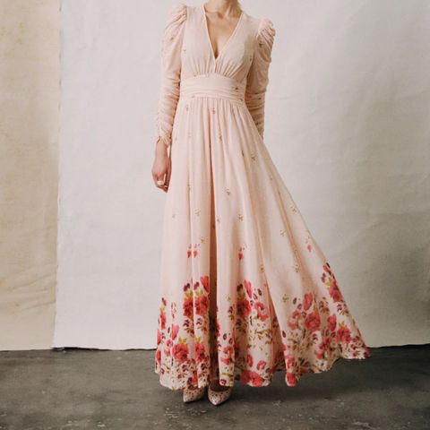 ByTimo Georgette Maxi Dress Wild Flower - Helt ny