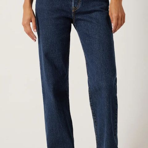 Levi’s Ribcage Straight Ankle Mørk Blå Jeans  str 26/29