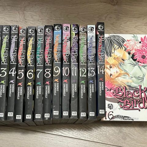 Black Bird Manga Vol 1-14 og 16