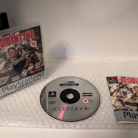 Resident Evil (Platinum), PS1, PAL, m/manual