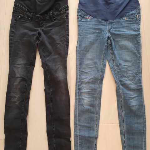 To slimfit jeans for gravide