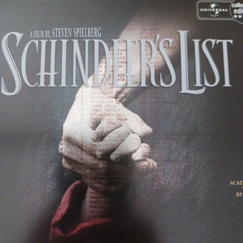 Schindler's List DVD Collectors Edition