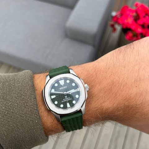 Seiko "green waffle" mod