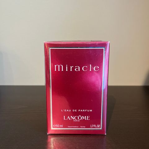 Uåpnet Lancome Miracle Leau de Parfum 50 ml