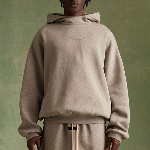 NY! FEAR OF GOD ESSENTIALS Beige Hoodie, L