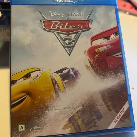 Biler 3/Cars 3- Blu-ray. Ny i plast. Engelsk + norsk tale