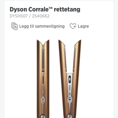 Dyson Corrale Rettetang