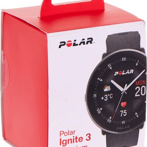 Polar Ignite 3 Titanium sportsklokke S-L (sort)