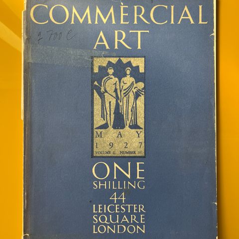 MAY 1927 Commercial Art Magazine England -German Machinery Ad Posters