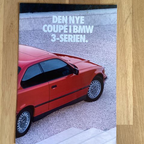 BMW e-36 Coupe 1992 brosjyre. NORSK.