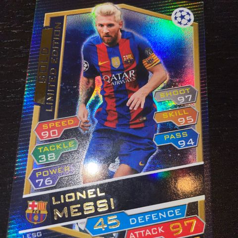 Messi match attax kort 2016-2017