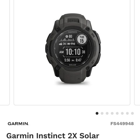 Garmin Instinct 2X Solar Graphite