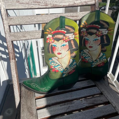 Ed Hardy cowboy boots