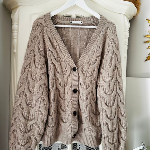 Co’Couture ‘Jennese Cable Cardigan’, nydelig chunky strikkejakke kabelstrikket