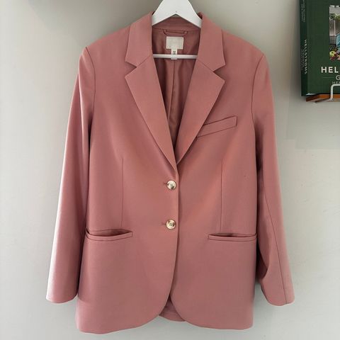 Rosa blazer fra hm