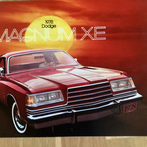 DODGE MAGNUM XE 1978 brosjyre