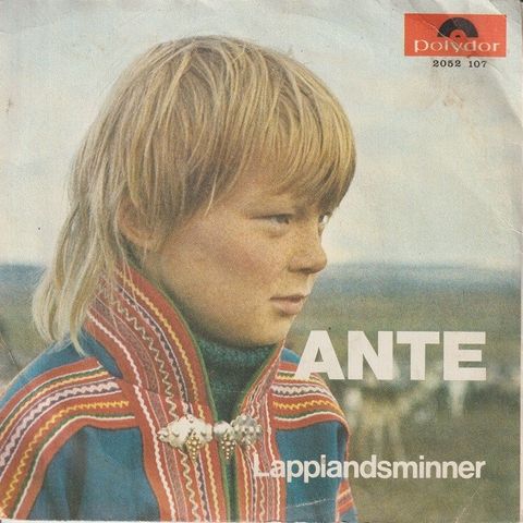 Ellen A.Buljo / Kjell Karlsens Orkester "Ante / Lapplandsminner " Single 25 kr