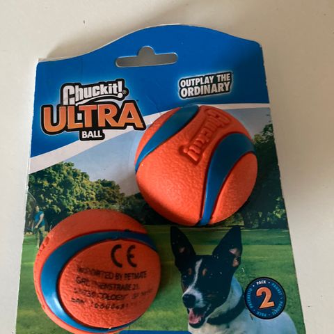 Ball - hundeleke (2stk. Chuckit ultra)