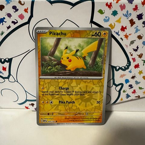 Reverse holos fra engelsk 151 Pokemon