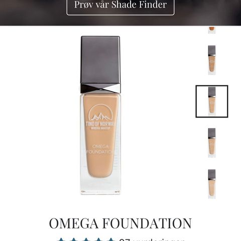 TIND of Norway Farge:Omega Foundation nr.4 Cold Beige