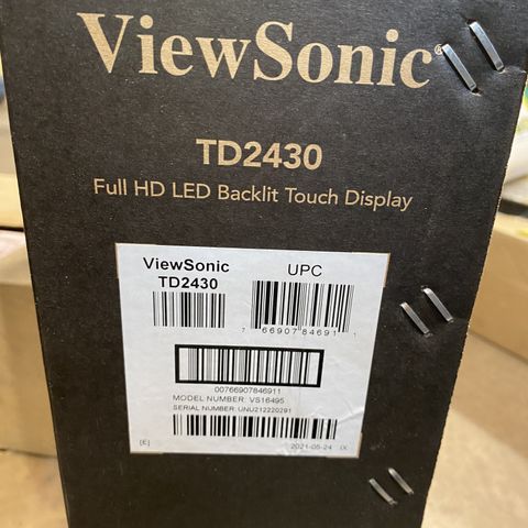 ViewSonic 24"  LED TD2430