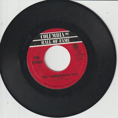 Byrds " Mr. Tambourine Man / All I Really Want To Do " Single selges for kr.15