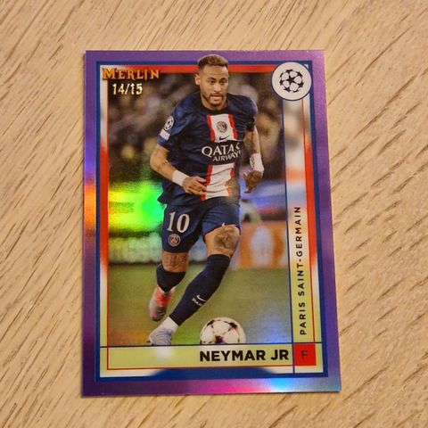 Neymar Jr Nummerert /15 PSG Merlin Topps 2023