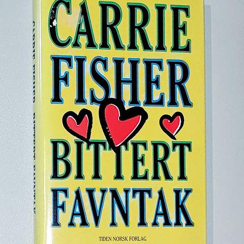 CARRIE FISHER BOK.BITTERT FAVNTAK.INNBUNDET.