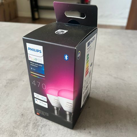 Philips Hue 470 Bluetooth 2-pakning Ny!