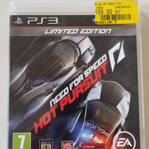 Need for Speed Hot Pursuit ps3 spill