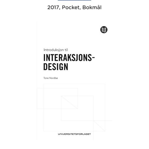 Introduksjon til interaksjonsdesign