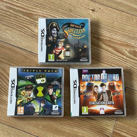 Spill til Nintendo DS: Sabeltann, BEN 10, Doctor Who