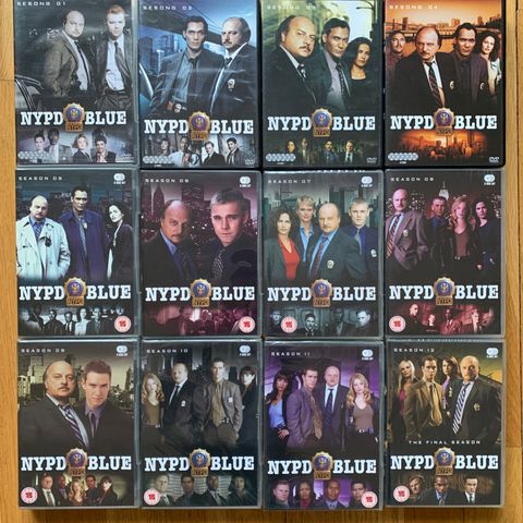 NYPD Blue komplett serie (12 sesonger)